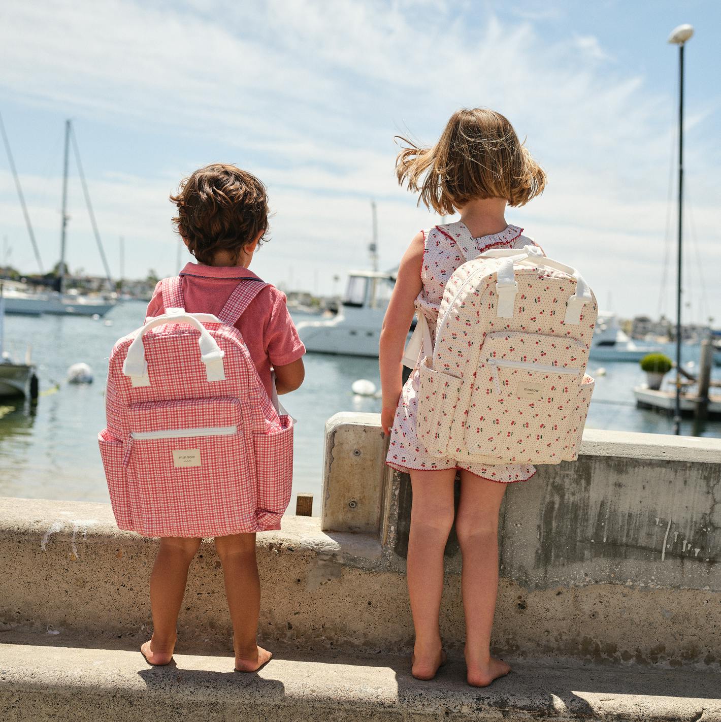 Poppy Gingham Coated Everyday Backpack