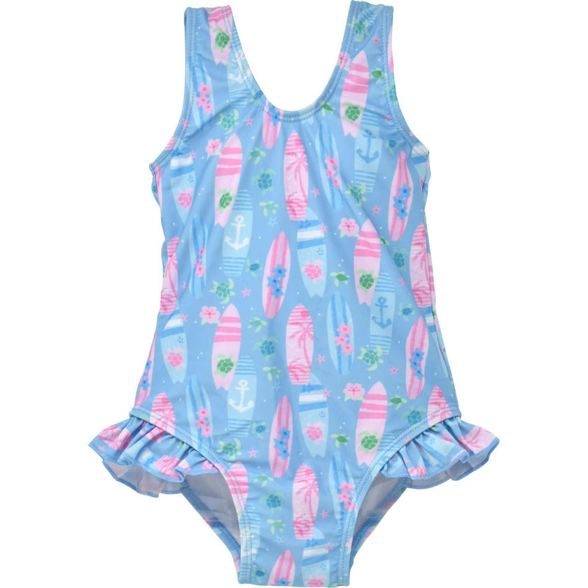 UPF 50+ Delaney Hip Ruffle Swimsuit
