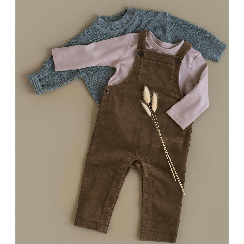 KENDI Remi Corduroy Overalls Ash