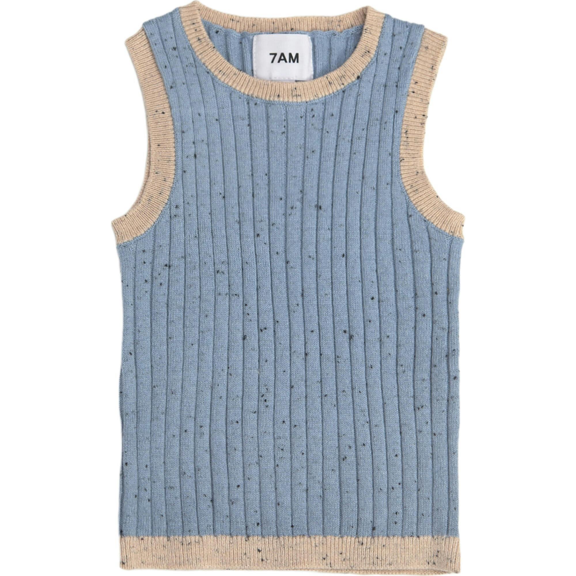 Ribbed Knit Retro Tank Top