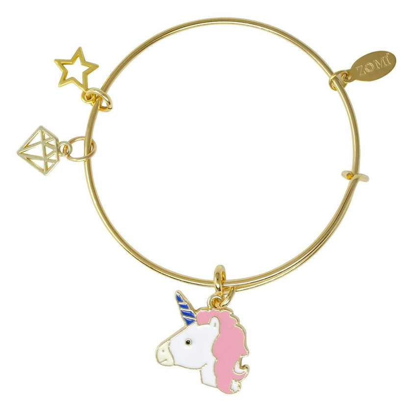 and Gem Bangle Bracelet