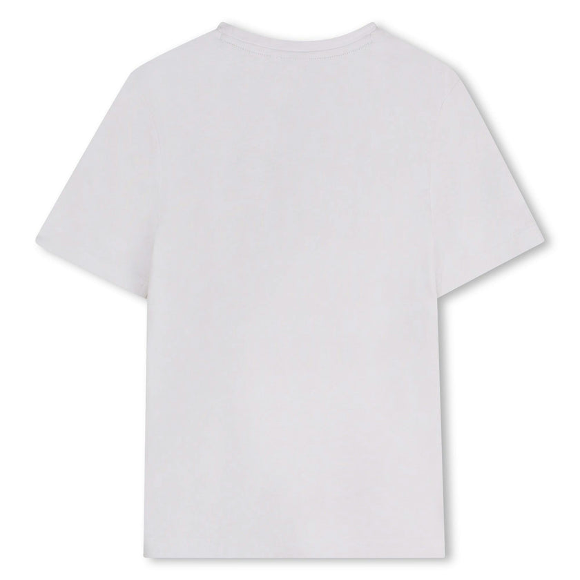 White Short Sleeve Logo Drop T-Shirt