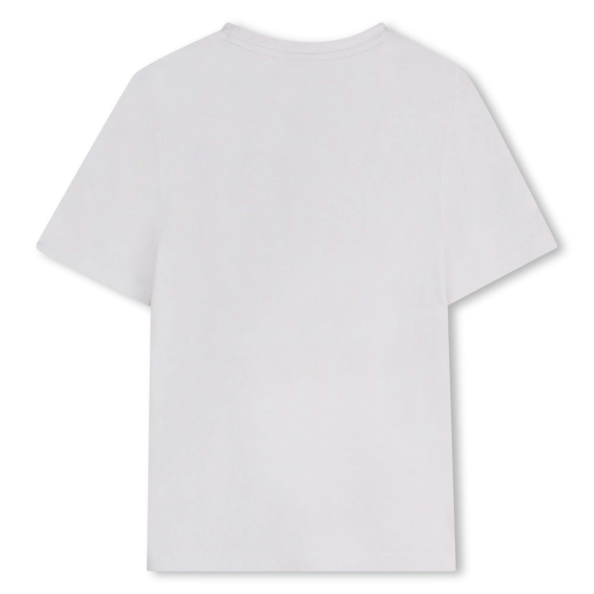 White Short Sleeve Logo Drop T-Shirt