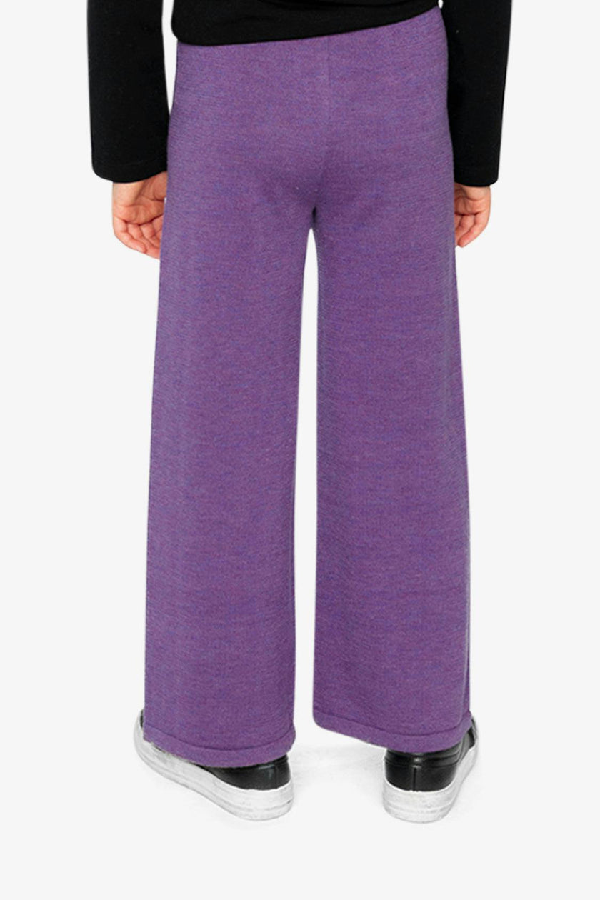 Knitted Wide Leg Pants Violet