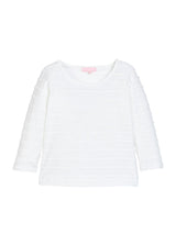 Essential Tee - White Scallop