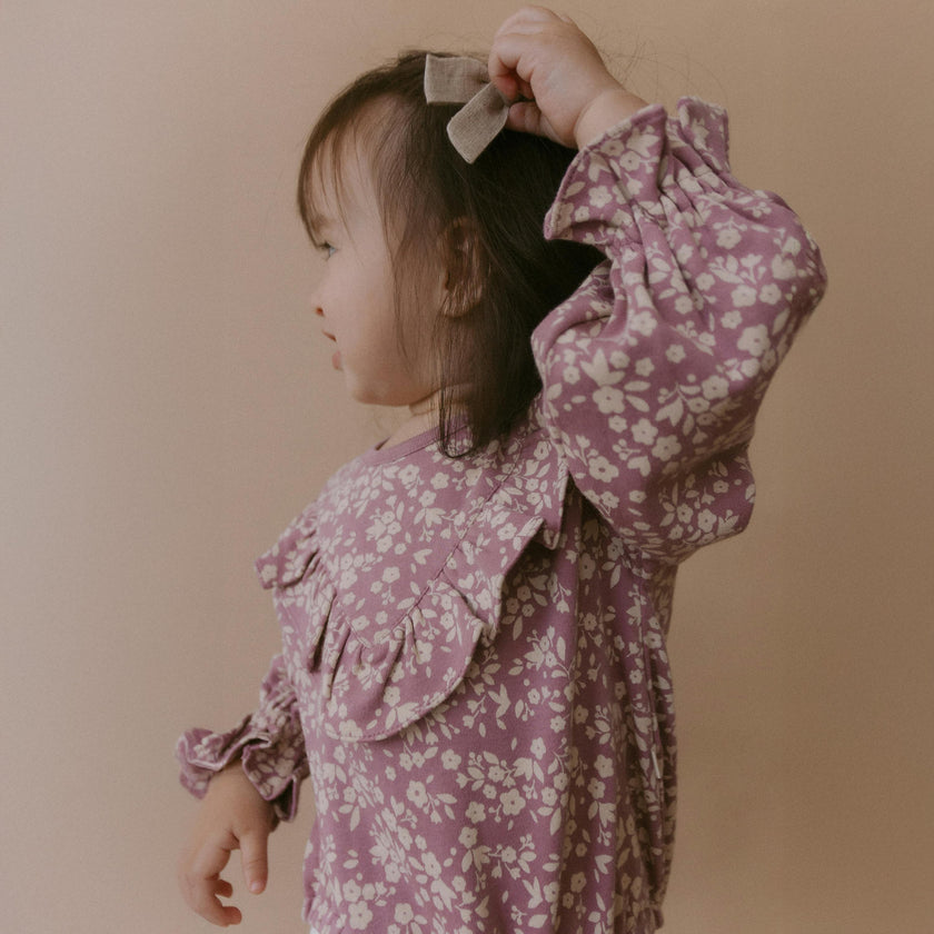 Organic Ruffle Bubble Romper