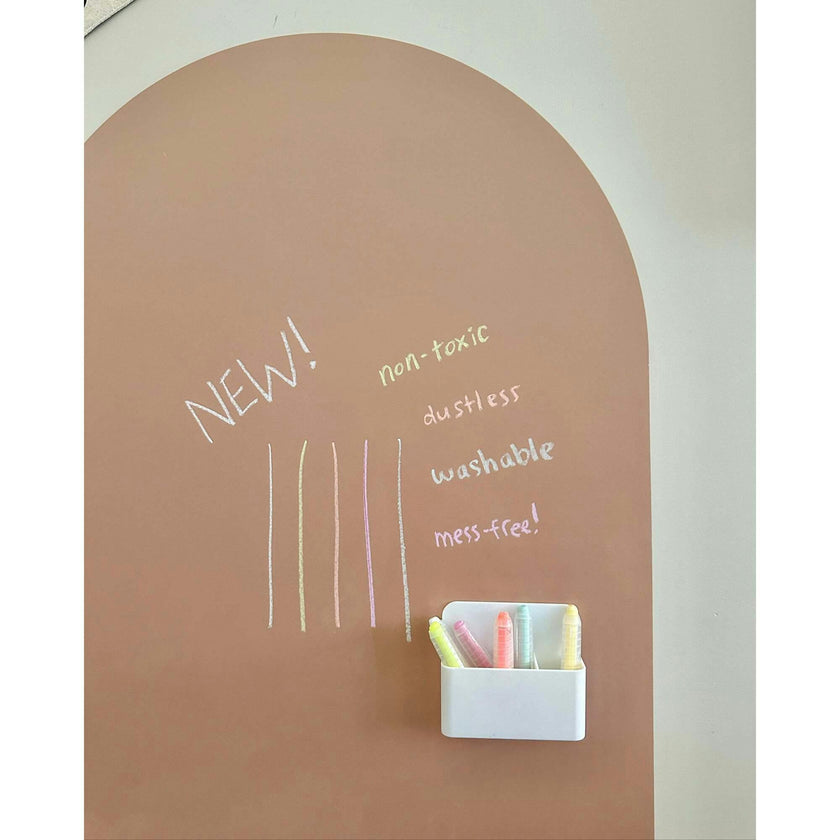 Dustless Chalk Crayons + Magnetic Holder Bundle for Magic Playwall