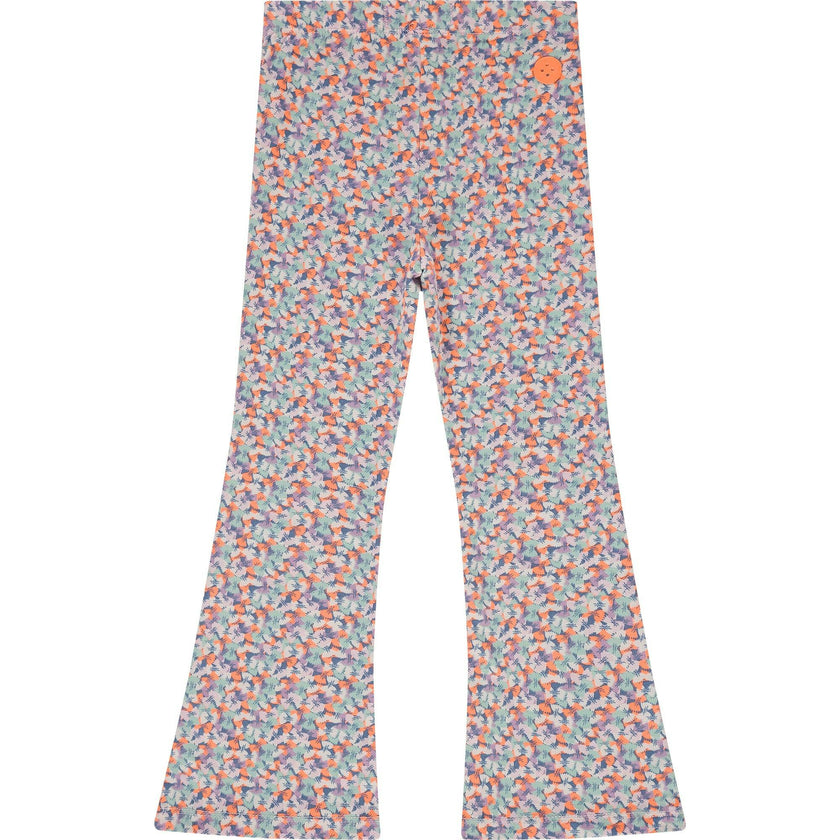 Bowtie Pasta Printed Flared Leggings