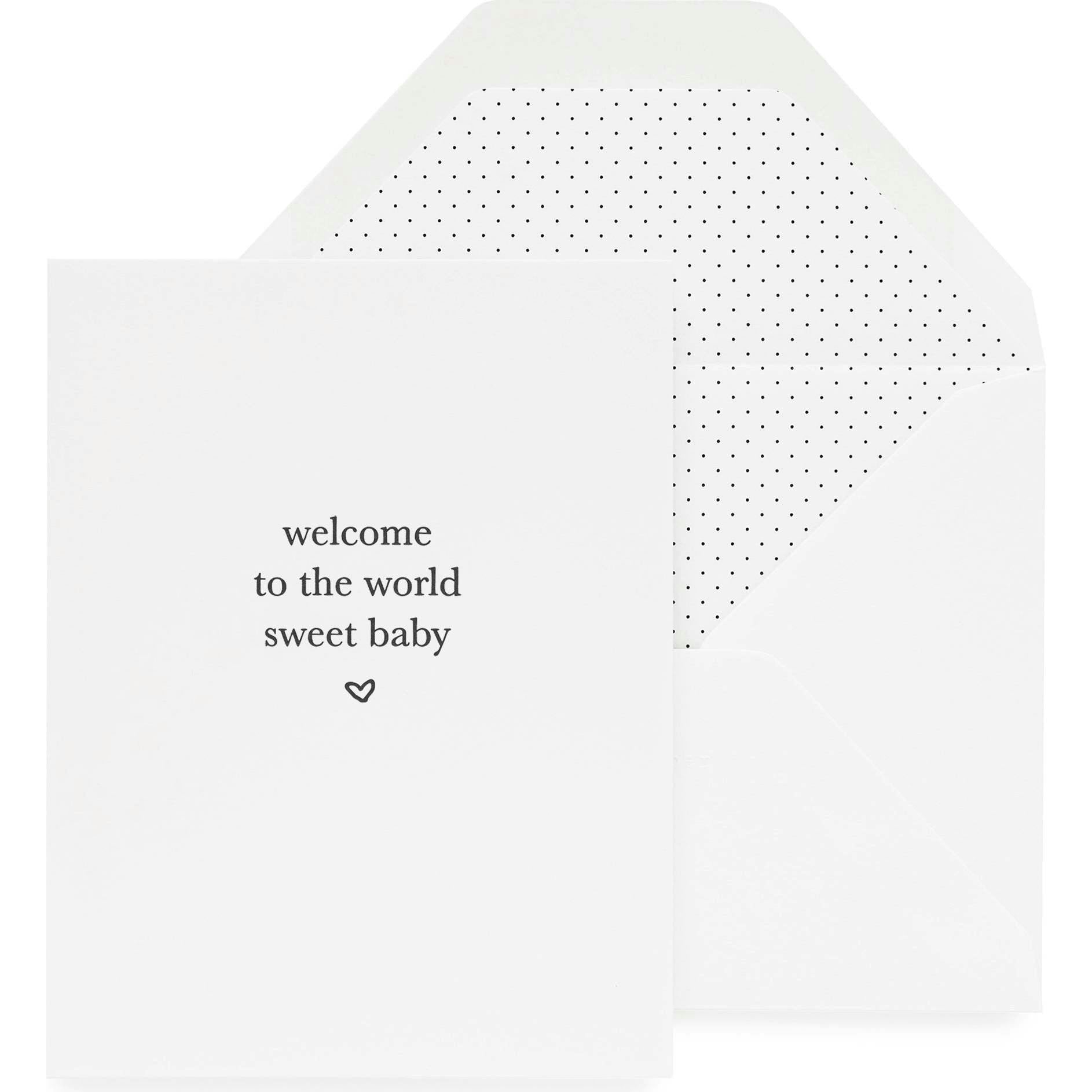 Welcome Sweet Baby Card