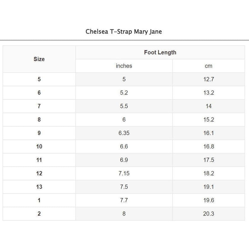 Chelsea T-Strap Mary Jane