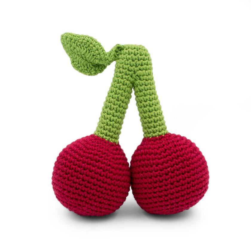 Love Spring Gift Box 🐞 100% organic cotton crochet rattle, pulling toy and lovey