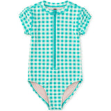 Rash Guard One-Piece Swimsuit, Green
