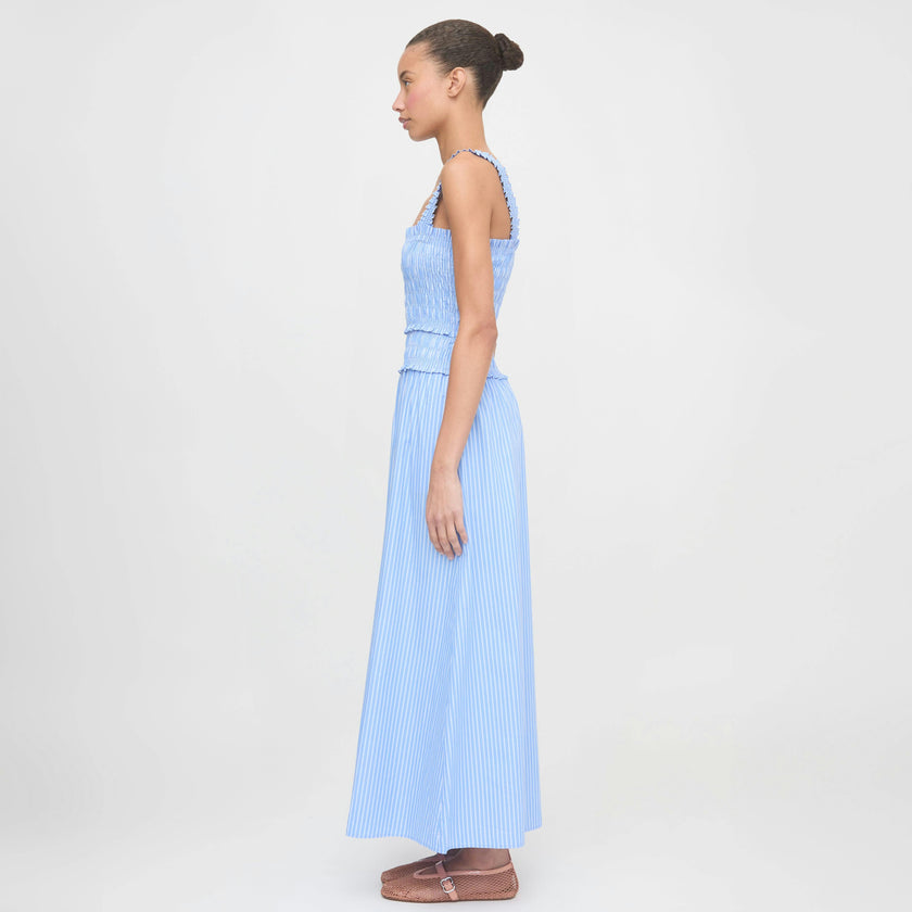 The Azalea Maxi Nap Dress - Blue Stripe