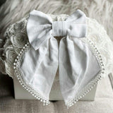 White Jaylin Hair Bow