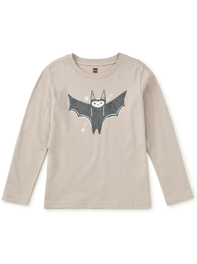 Glitter Bat Graphic Tee, Mist