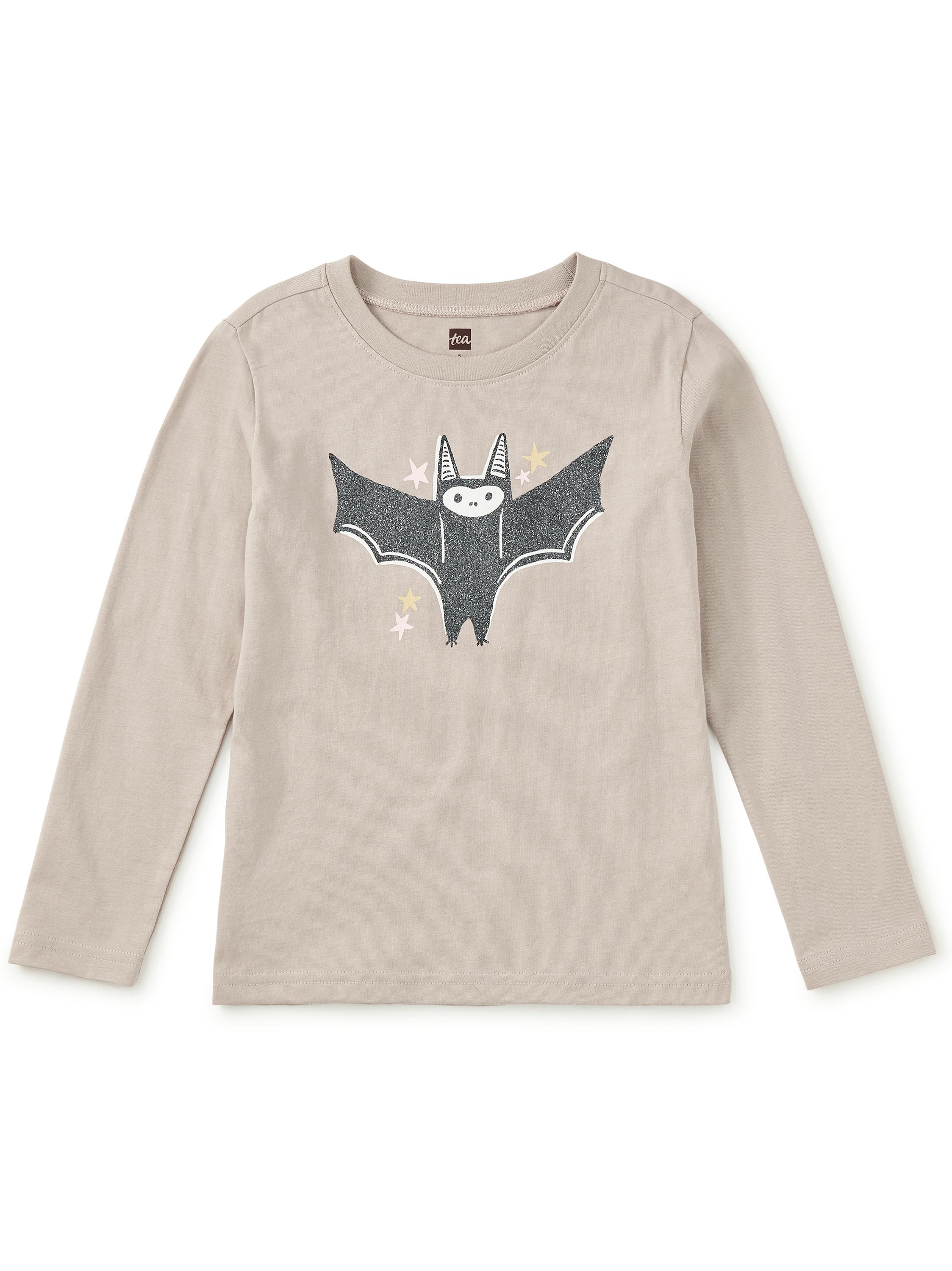 Glitter Bat Graphic Tee, Mist