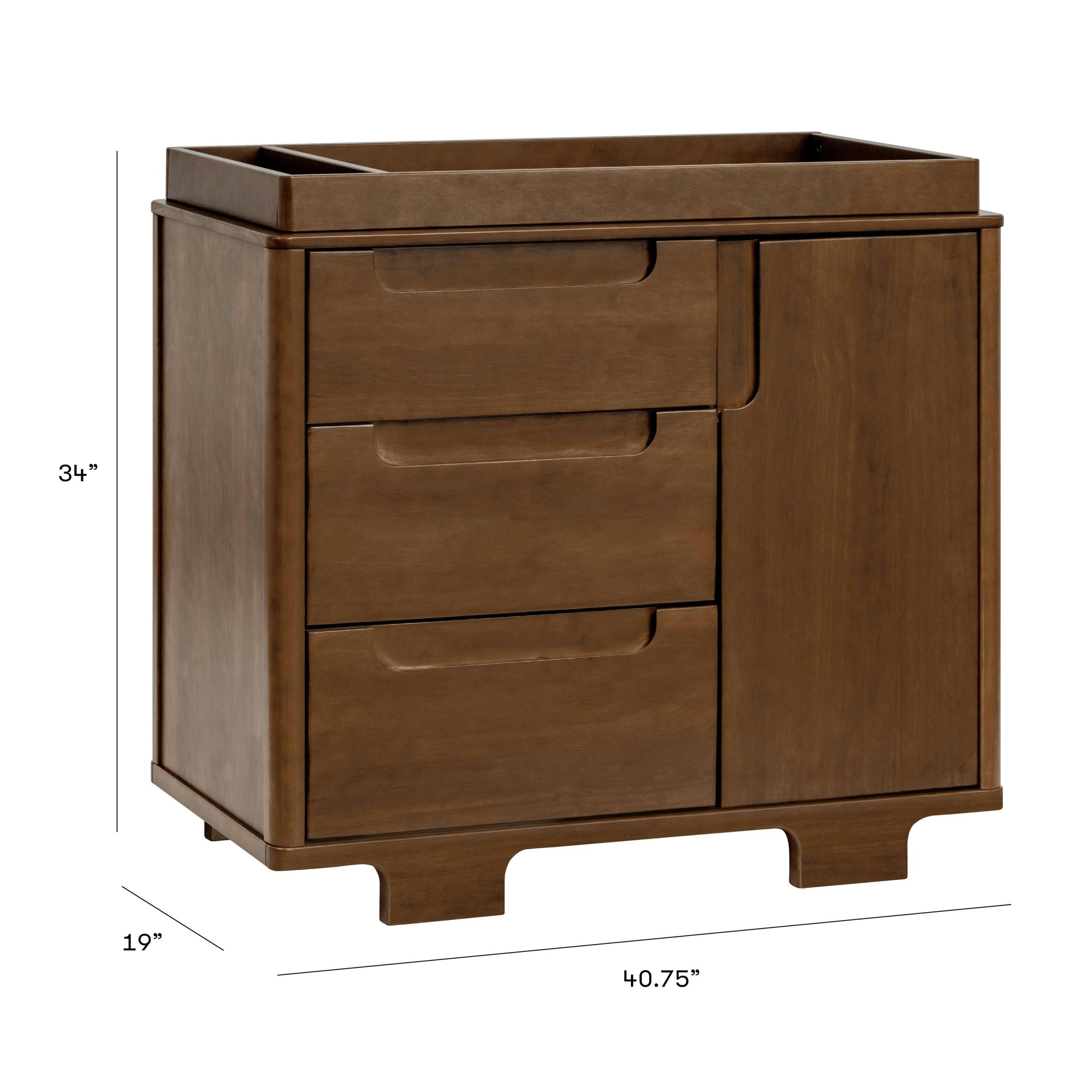 Babyletto Yuzu 3-Drawer Compact Changer Dresser with Removable Changing Tray (41