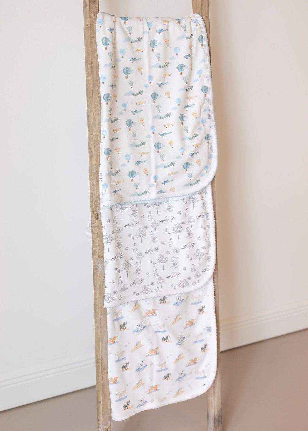 Gray Raccoon Pima Cotton Baby Blanket