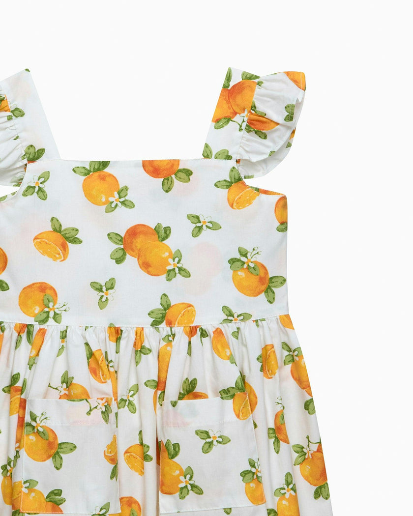 Adelina Summer Dress in Oranges