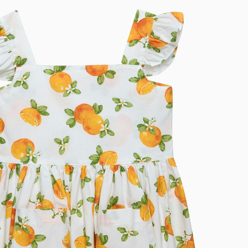 Adelina Summer Dress in Oranges