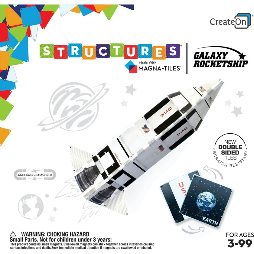 Galaxy Spaceship Magna-Tiles Structures