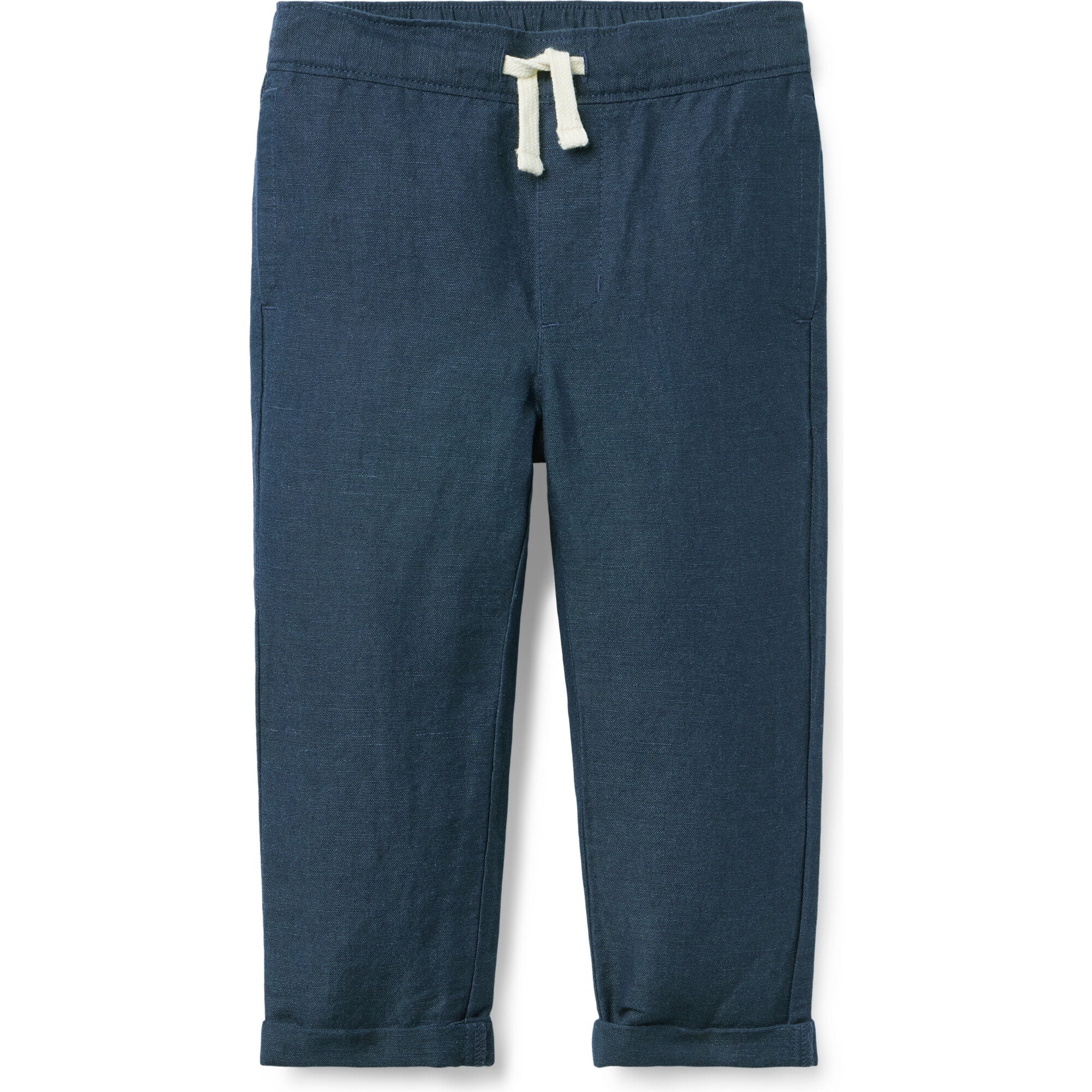 Linen-Cotton Cuffed Pant