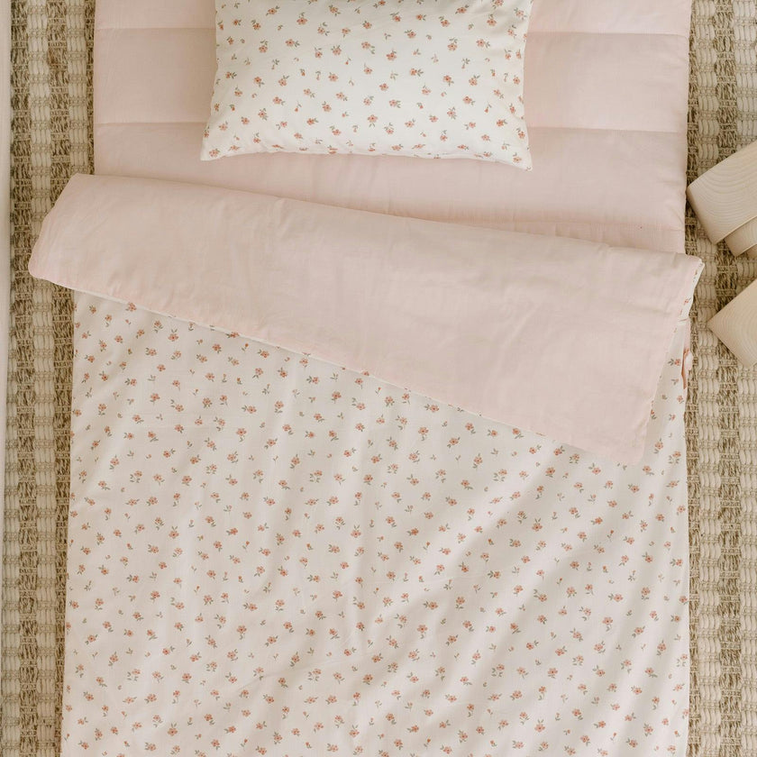 Organic Portable Bedding Set- Petal