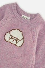 Poodle Knit Dress Lavender