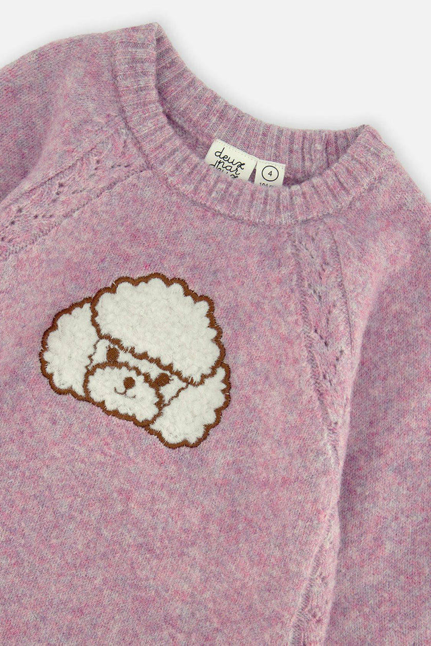 Poodle Knit Dress Lavender