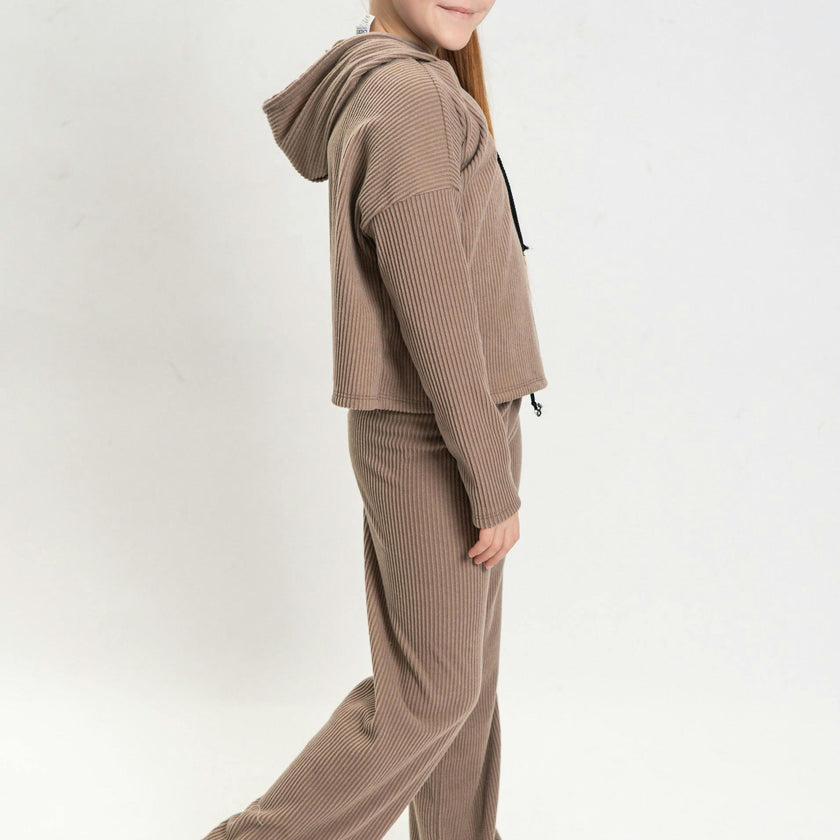 Girls Lucy 3 Piece Rib Sweat Set