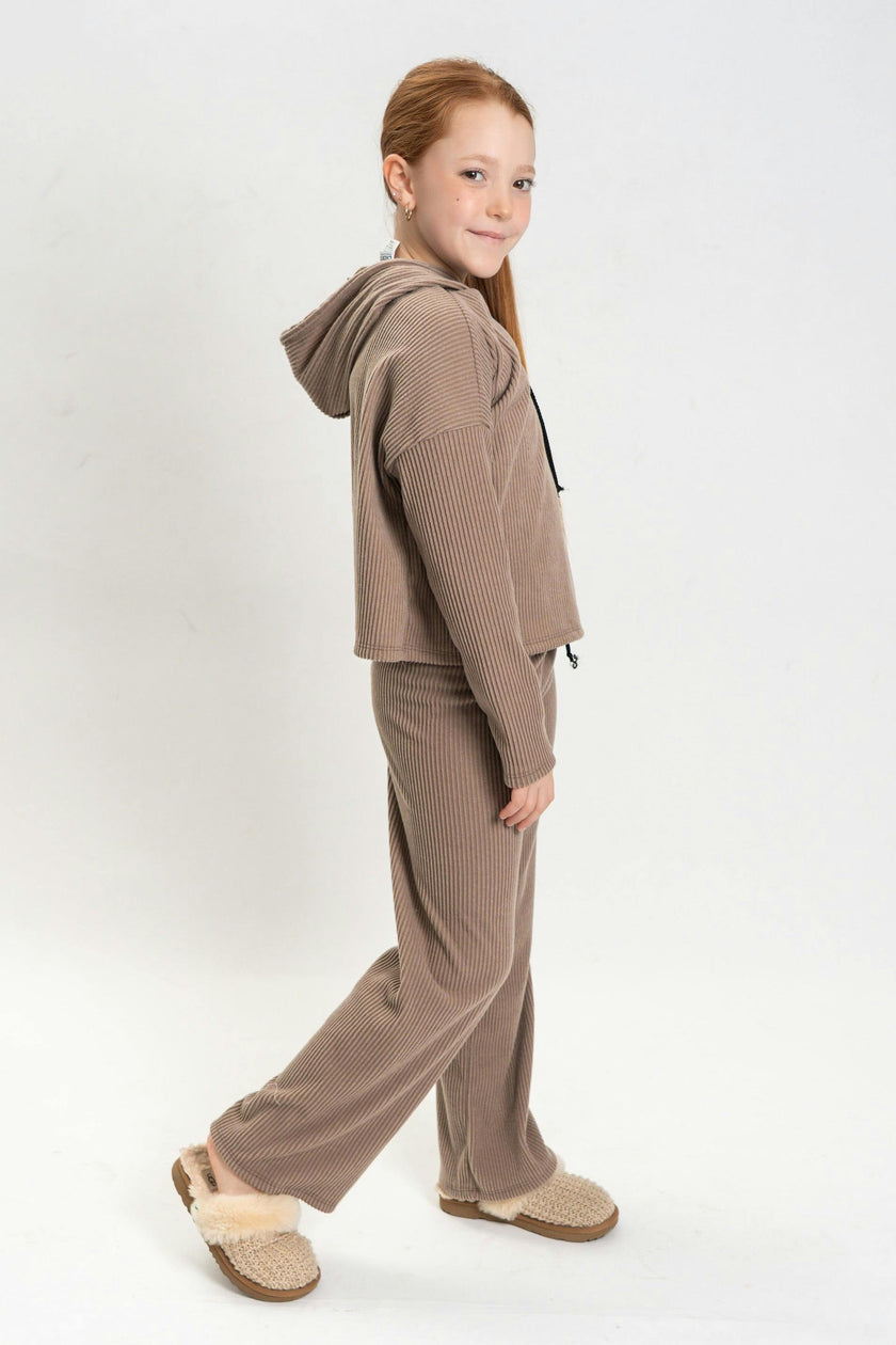 Girls Lucy 3 Piece Rib Sweat Set