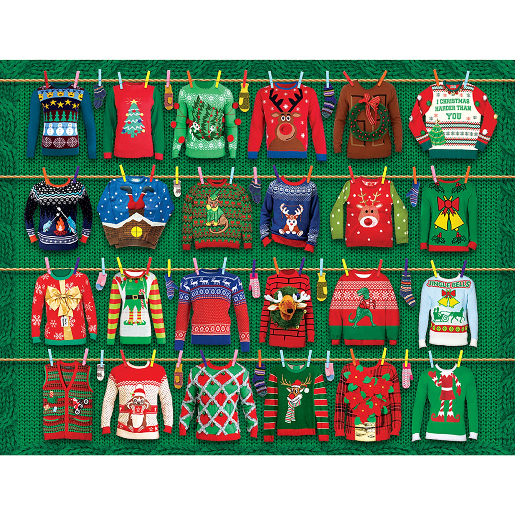Eurographics: Puzzle Tin: Ugly Christmas Sweaters - 550 Piece Jigsaw