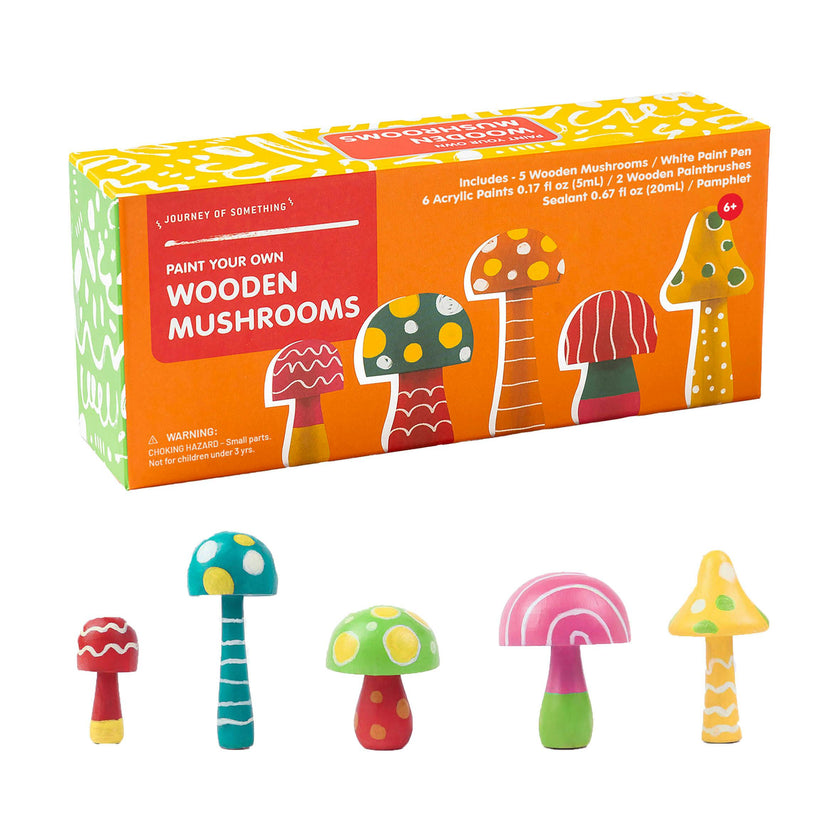 JOS: Paint Your Own Wooden Mushrooms