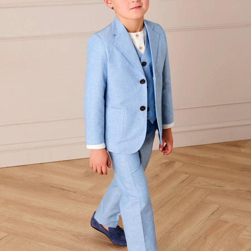 Plain Trousers in Sky Blue (4- 10yrs)