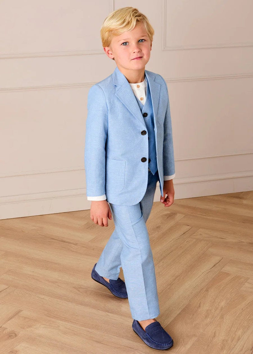 Plain Trousers in Sky Blue (4- 10yrs)