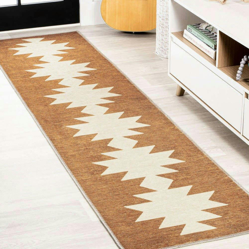 Chayton Minimalist Geometric Machine-washable Area Rug