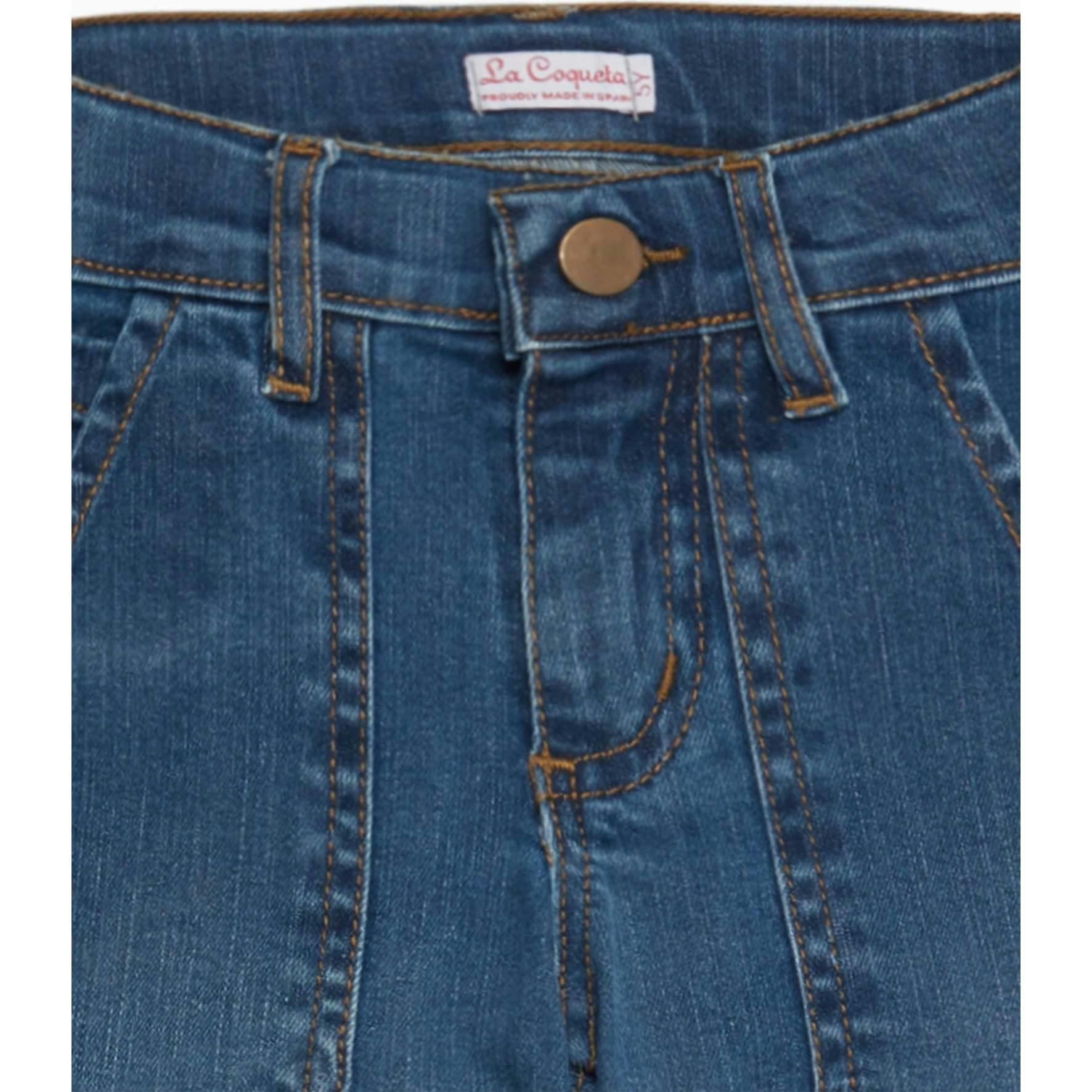 Blue Denim Enola Girl Wide Leg Jeans