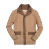 Organic Mock Neck Raglan Cardigan