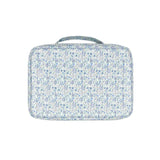 slate floral tri-fold cosmetic case