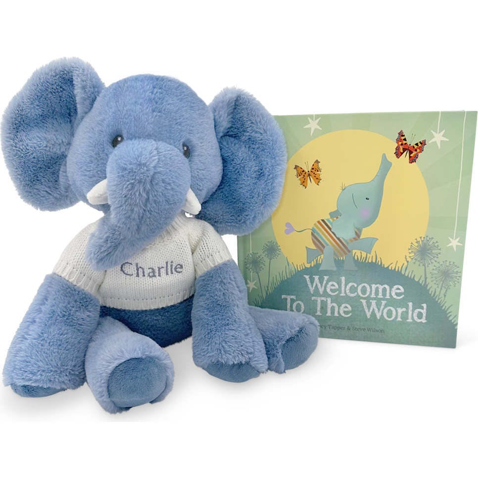 Welcome To The World Book with Personalized Baby Soft Toy