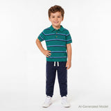 Boys Sweater Knit Polo | Bold Stripe