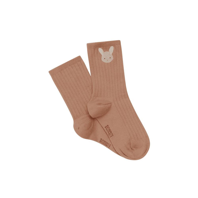 Bell Socks | Fluffy Bunny | Rose Dawn