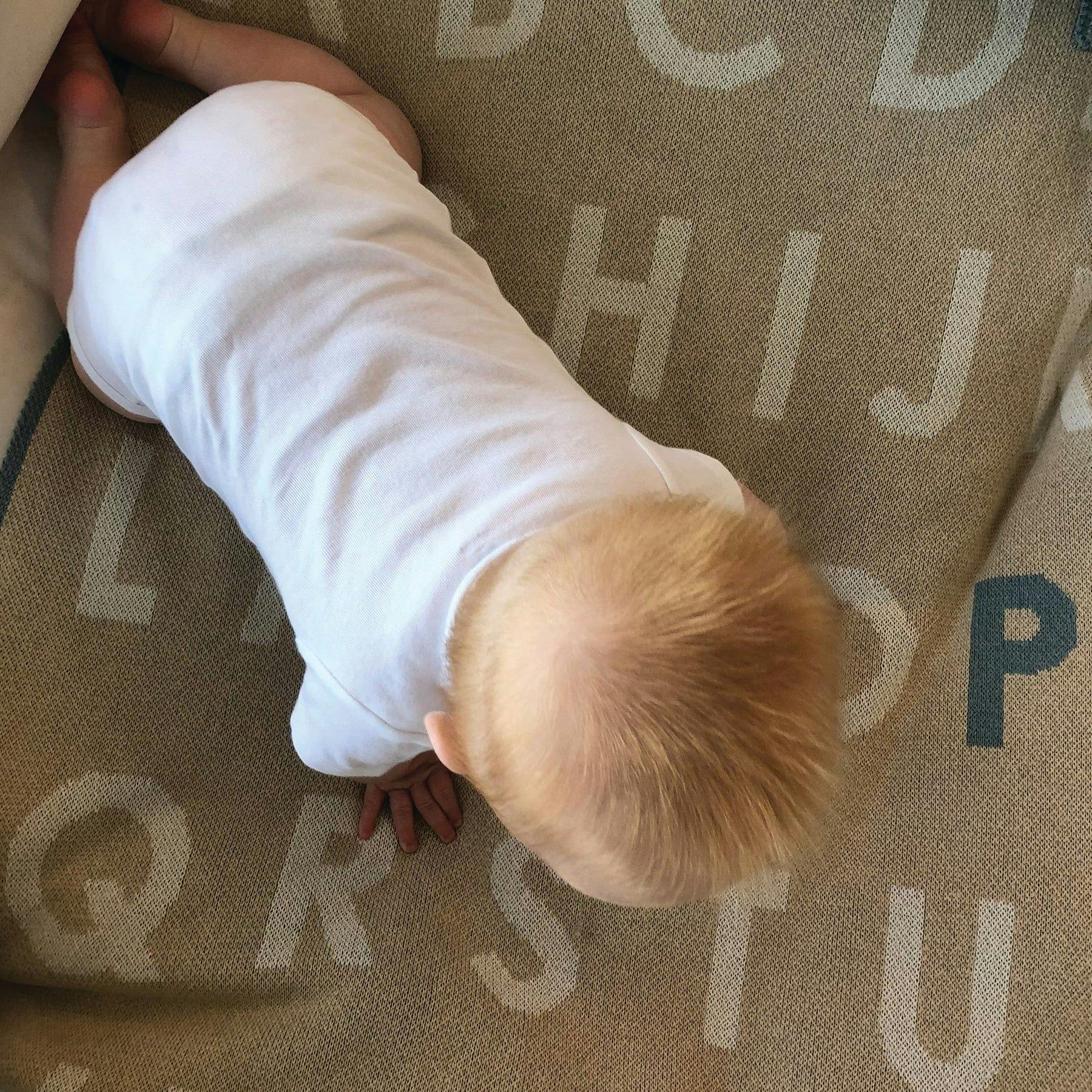 Custom Personalized Baby Sustainable Knit Throw Blanket - ABC