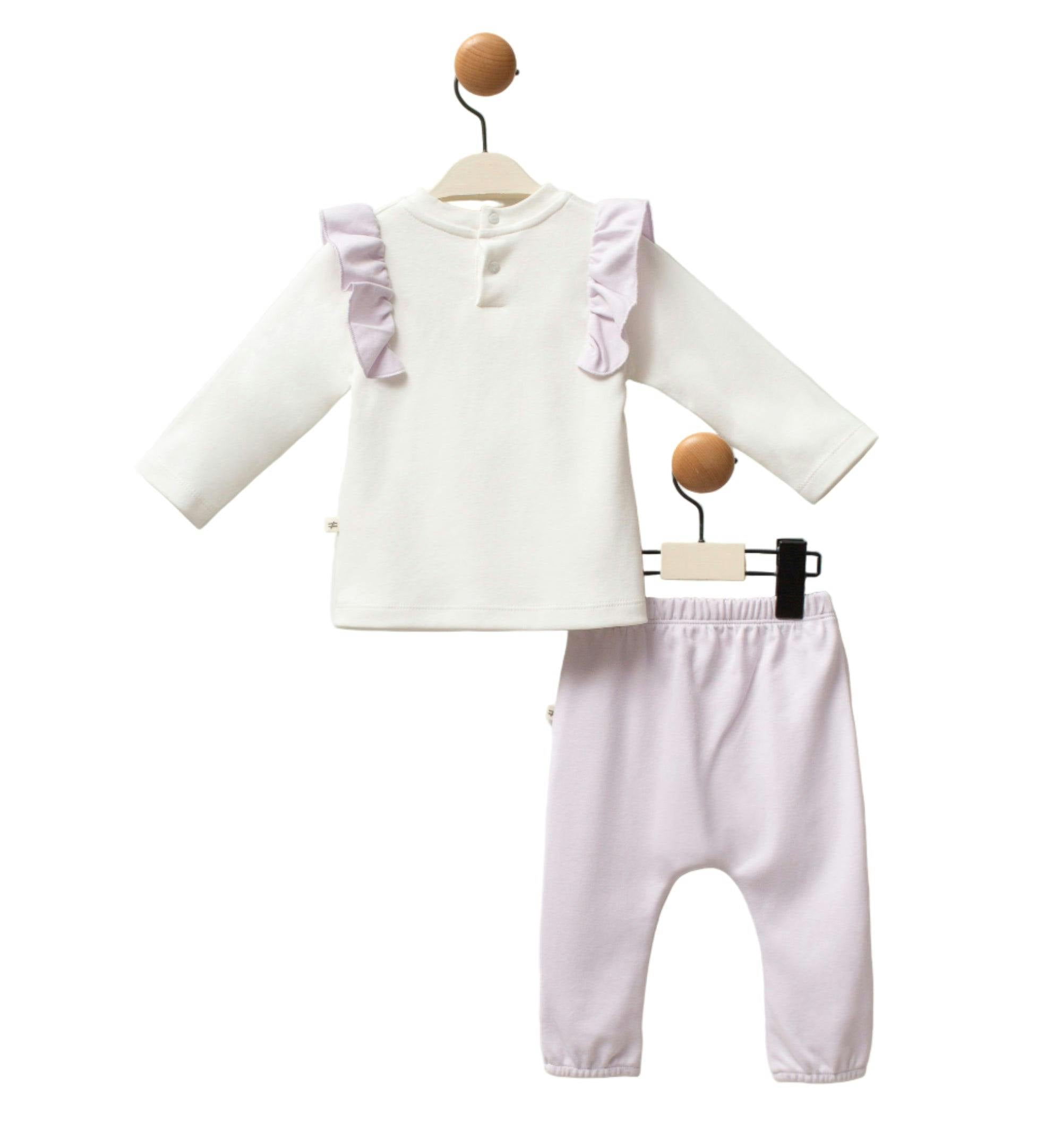 Purple Butterfly Outfit Set