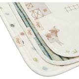 Charlie 3-pc. Farmhouse Tractor Newborn Baby Burp Cloth Set