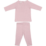Wave Stripe 2-Piece Top & Pant Set, Pink