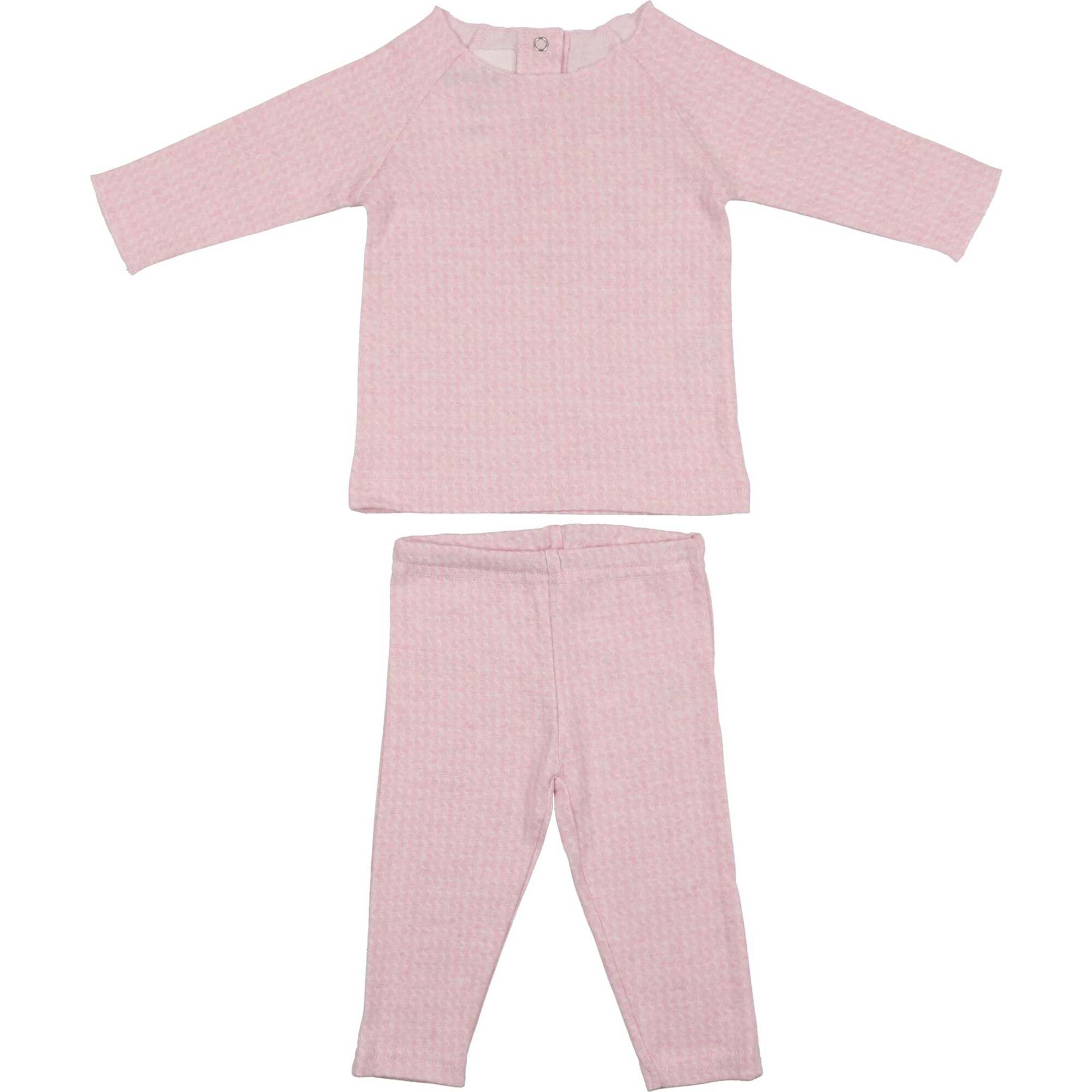 Wave Stripe 2-Piece Top & Pant Set, Pink