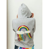 Women's Crystal Rainbow Rain Hoodie