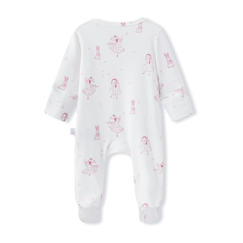 Bamboo Magnetic Footie Pajama - Princesse Rose