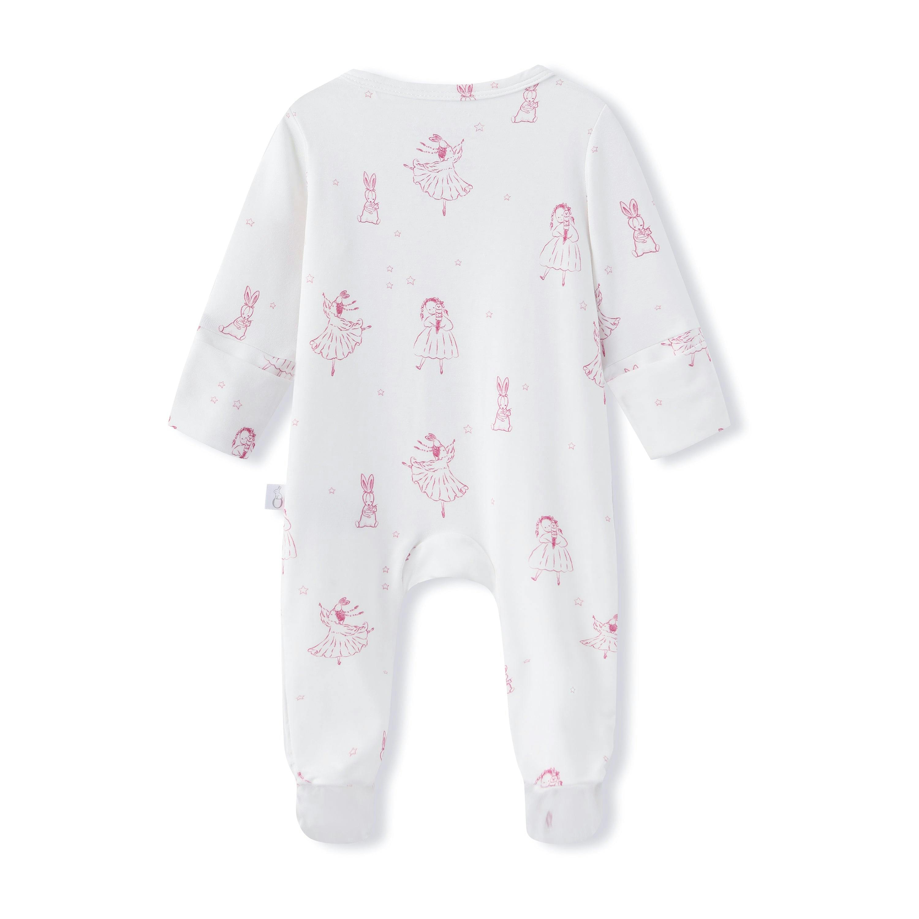 Bamboo Footie Pajama Sleepsuit - Princesse Rose